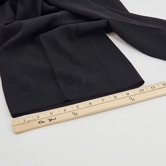 Anne Fontaine Argan Pants Black Maxi Trousers Fluid Crepe Women’s Size 42 US 10 - Picture 12 of 12